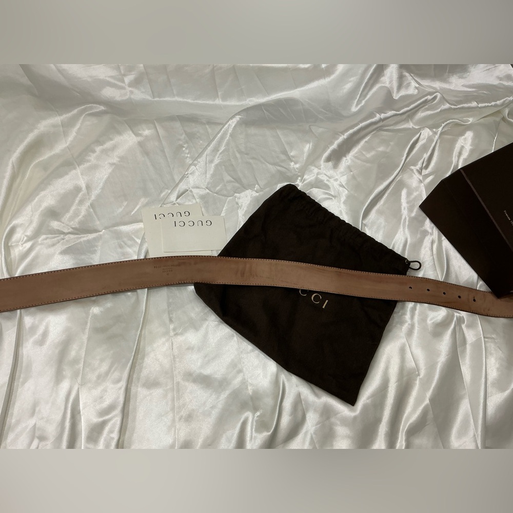 Authentic GUCCI GG monogram leather belt🌹🌹 - Picture 5 of 14